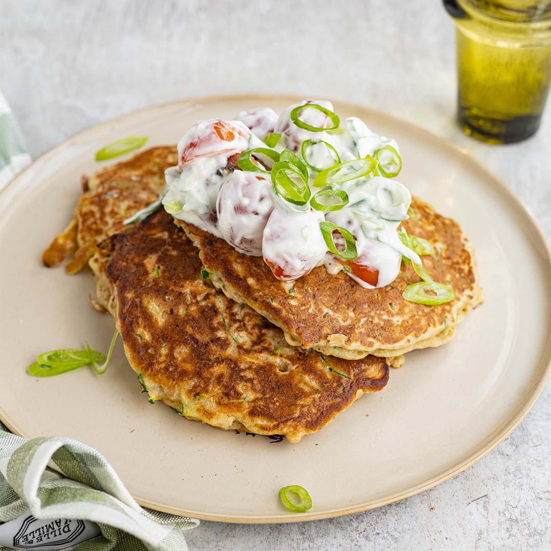 Courgette-wortelpannenkoekjes