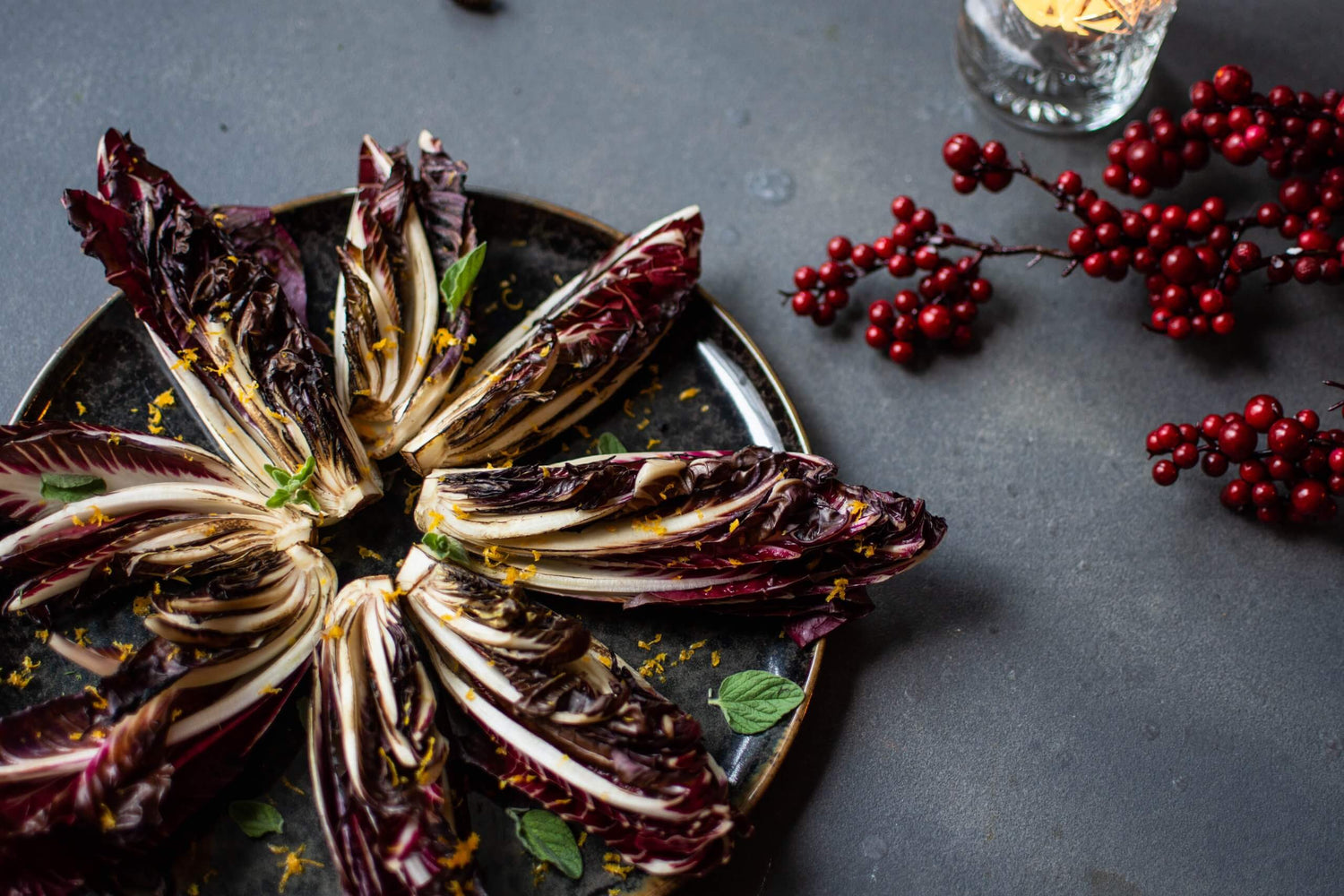 Radicchio (rode sla) uit de oven