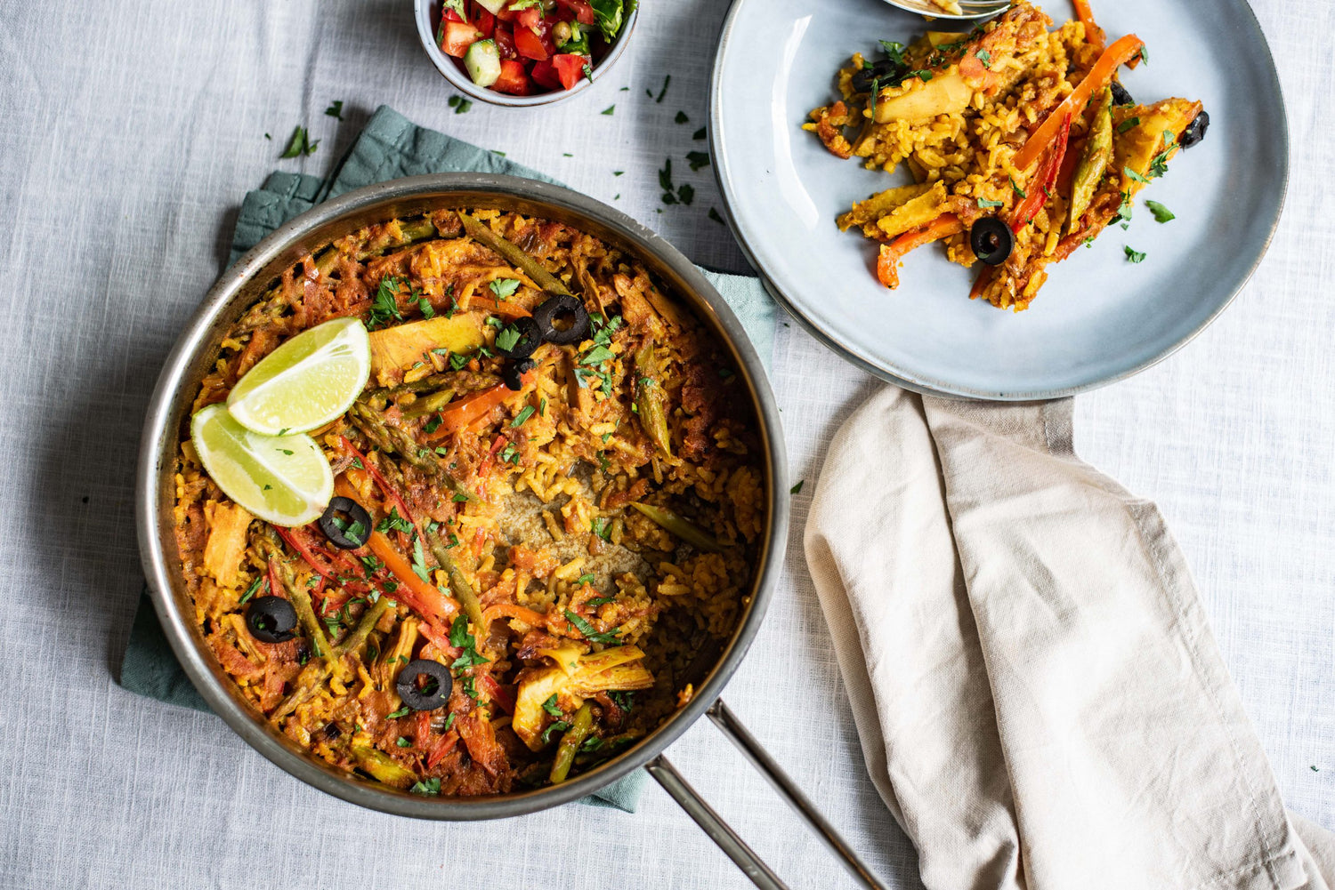 Vegan paella