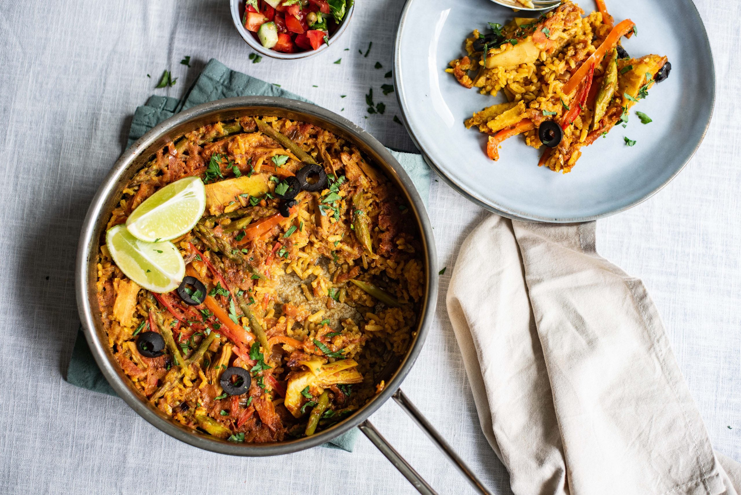 Vegan paella