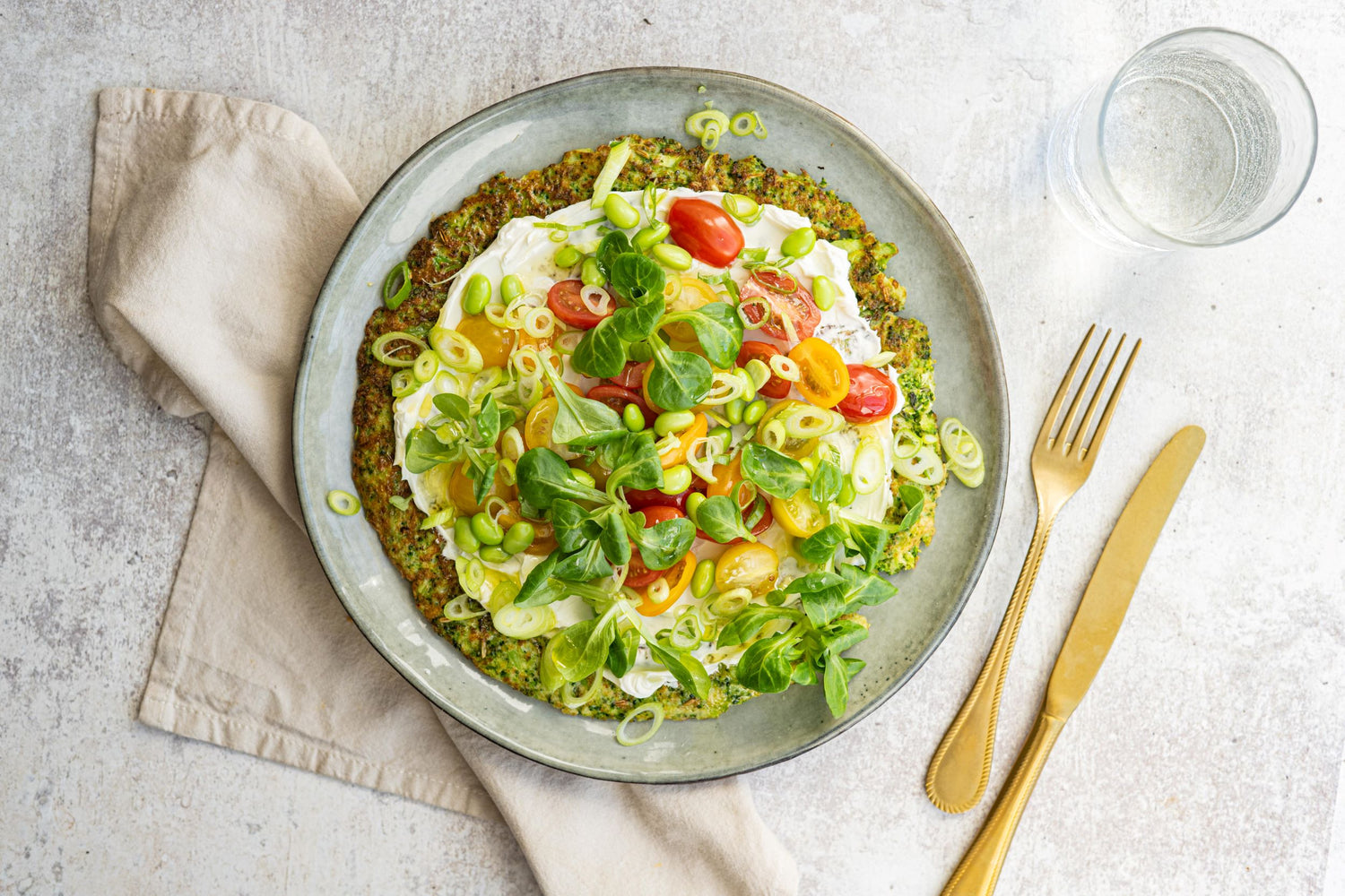 Simpele broccolipizza uit de pan