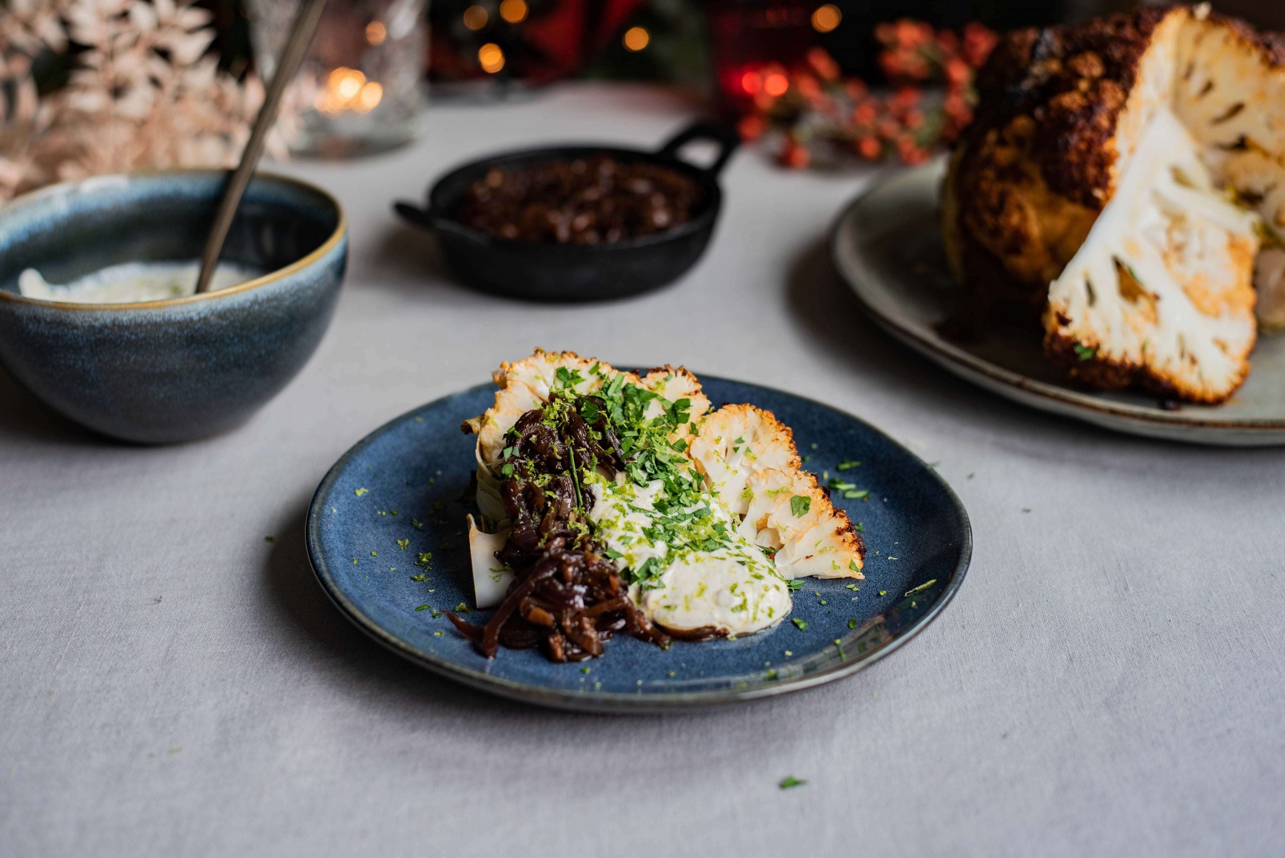 Hele bloemkoolsteak uit de oven