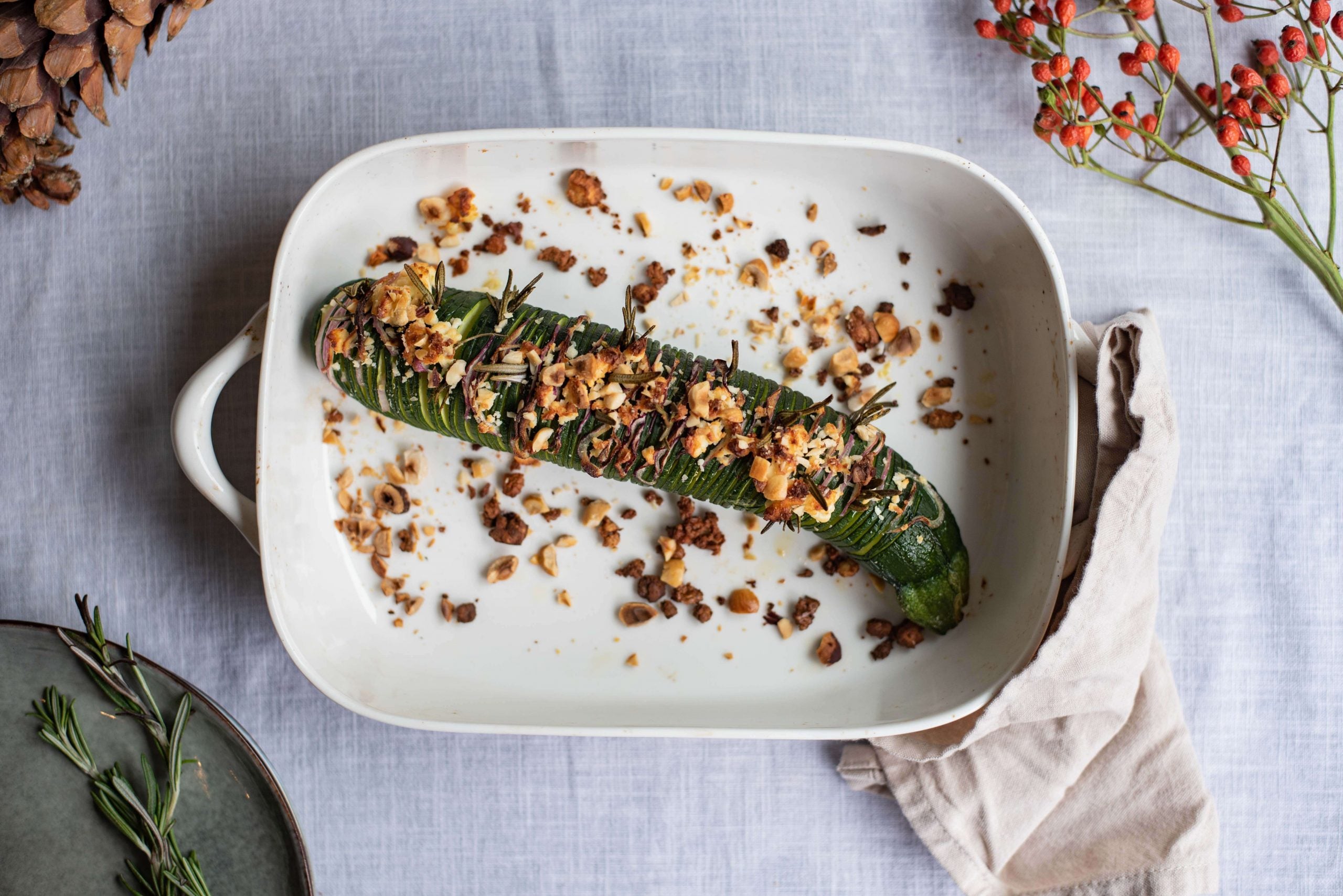 Hasselbackcourgette