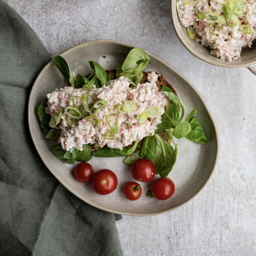 Makkelijke kerstbrunch: broodje krabsalade